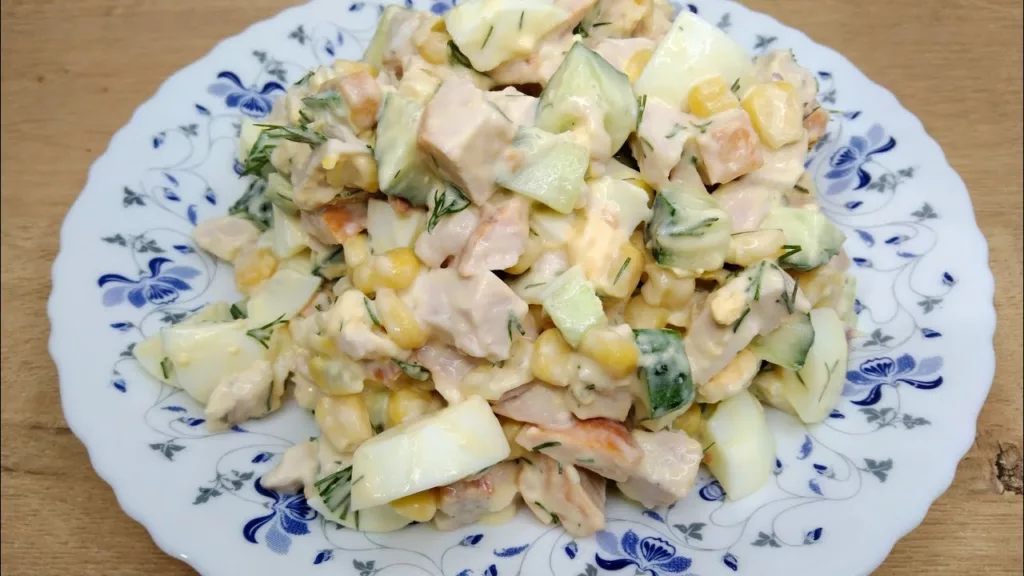 SALADE DE CHOU-FLEUR AUX MAÏS ET CONCOMBRE