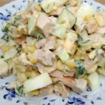 SALADE DE CHOU-FLEUR AUX MAÏS ET CONCOMBRE